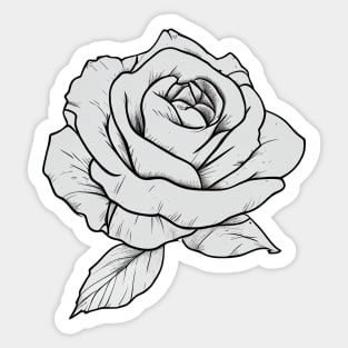 Dark rosebud Sticker